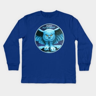 Blues owl Kids Long Sleeve T-Shirt